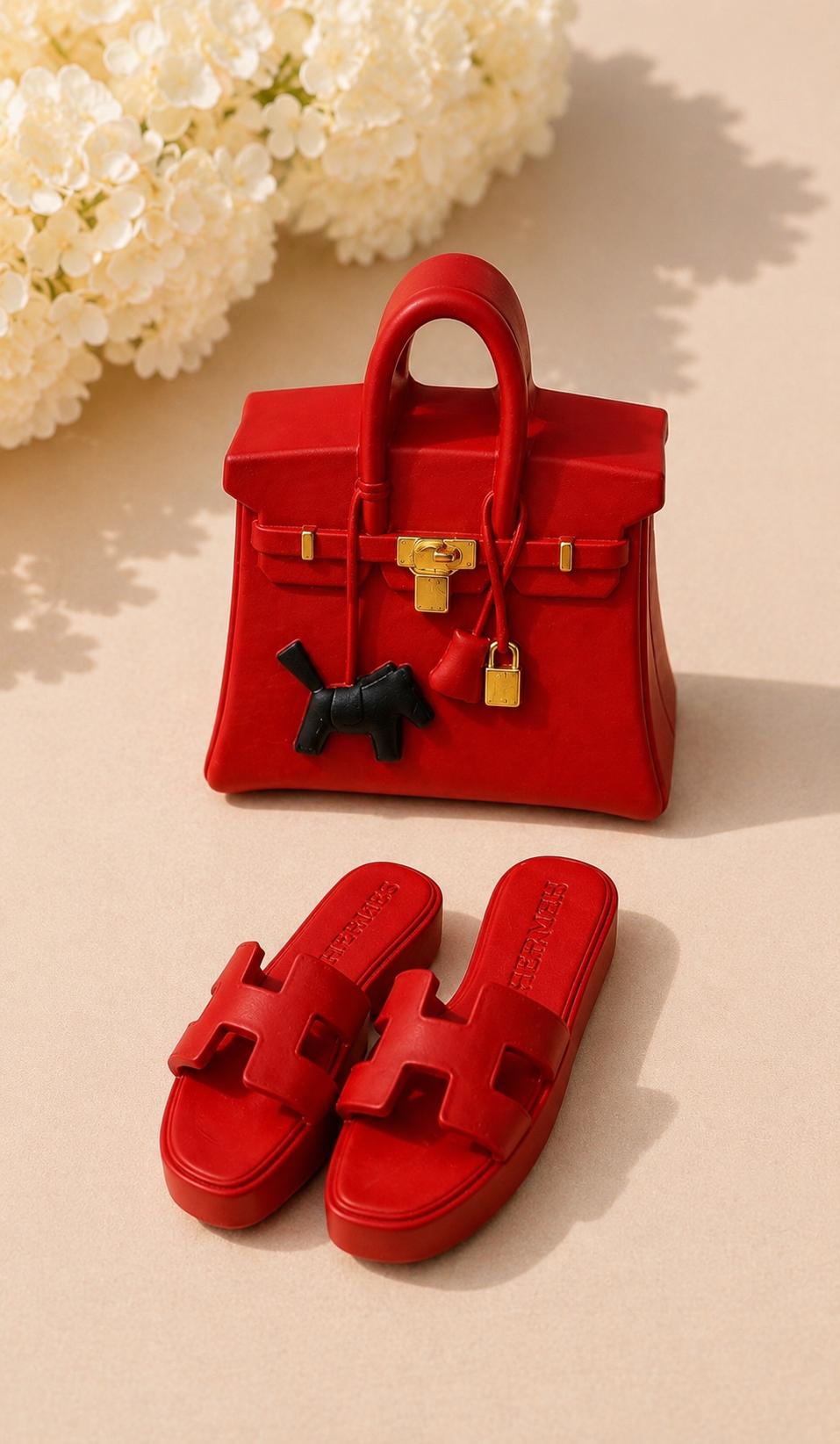 Diffuseur de parfum voiture -Sac rouge