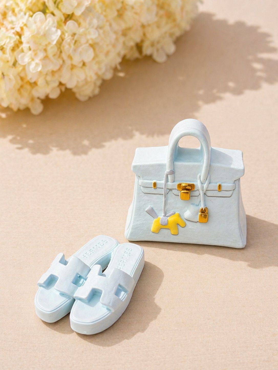 Diffuseur de parfum  voiture - sac bleu gold